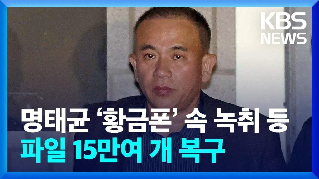 〈황금폰〉반납 명태균 23일 보석허가심문 예정